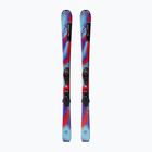 Children's downhill skis Salomon QST Jr S + bindings C5 GW pastel neon blue 3/poppy red/black