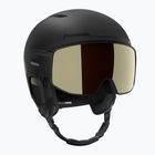 Salomon Driver Prime Sigma Plus ski helmet black/light bronze met/blackgold/ice blue