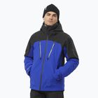 Men's Salomon Brilliant surf the web/deep black ski jacket