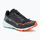 Salomon Thundercross men's running shoes black/cherry tomato/electric green