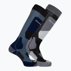Salomon S/Access ski socks 2 pairs black/copen blue