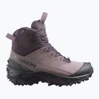 Women's trekking boots Salomon Crosstrak Powder WP nine iron/shark