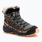 Children's trekking boots Salomon XA Pro V8 Winter CSWP pewter/black/peach fuzz