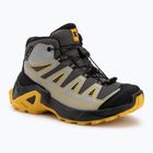 Children's trekking boots Salomon X Ultra Mid GTX castlerock/black/spicy/mustard