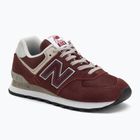 Men's New Balance 574 red shoes