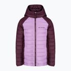 Columbia Powder Lite Hooded gumdrop/marionberry children's down jacket