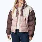 Columbia Pike Lake II Cropped dusty pink/chalk/basalt women's down jacket