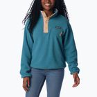 Columbia Helvetia Cropped 1/2 cloudburst/canoe women's fleece sweatshirt