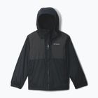 Children's rain jacket Columbia Rainy Trails II Fleece mountain black/black slub