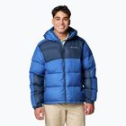 Men's Columbia Pike Lake II Hooded mountain blue/ collegiate navy down jacket