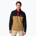 Men's Columbia Steens Mountain Half Snap sweatshirt delta / black / moubtain red