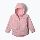 Children's rain jacket Columbia Rainy Trails II Fleece satin pink