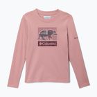 Children's trekking longsleeve Columbia Hazeldel Hill Graphic Tee eraser pink/barely printed