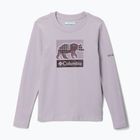 Children's trekking longsleeve Columbia Hazeldel Hill Graphic Tee lavender pearl/barely printed