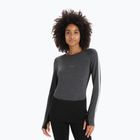Women's thermal top icebreaker ZoneKnit 260 jet hthr/black/metro hthr/cb
