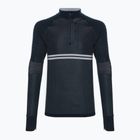 Men's Smartwool Intraknit Merino Tech 1/4 Zip thermal sweatshirt navy blue SW016670092