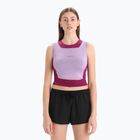 Women's thermal activewear icebreaker Zoneknit Cropped Bra-Tank purple gaze