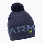 Under Armour men's winter cap Ua Halftime Fleece Pom navy blue 1373093