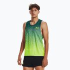 Men's Under Armour Rush Cicada Singlet green running tank top 1377314