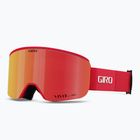 Giro Axis red&black thirds/ember/infrared ski goggles