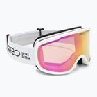 Ski goggles Giro Cruz white stacked/amber pink