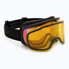Women's ski goggles Giro Moxie black stacked/amber pink/yellow