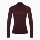 Women's thermal base layer Smartwool Thermal Merino Rib Turtleneck black cherry heather