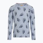 Children's thermal sweatshirt Icebreaker Merino 200 Oasis Crewe Bear Tour Zinc Blue/Aop
