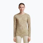 Women's longsleeve icebreaker Merino 200 Oasis Crewe Moss Bloom cumin/undyed/aop