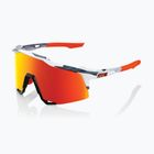 100% Speedcraft soft tact grey camo/hiper red multilayer mirror sunglasses