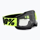 100% Accuri 2 neon yellow/clear cycling goggles