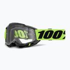 100% Accuri 2 neon yellow/clear cycling goggles