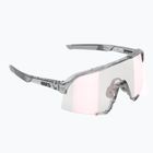 100% S3 polished translucent grey/rose gold mirror photochromic sunglasses