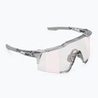 100% Speedcraft sunglasses polished translucent grey/rose gold mirror photochromes