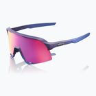 Sunglasses 100% S3 satin storm metallic/purple mirror
