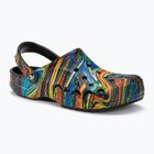 Women's Crocs Baya Seasonal Printed Clog black/multi slides