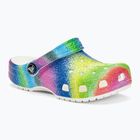 Crocs Classic Spray Dye white/multi children's slides