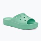 Women's Crocs Classic Platform flip-flops jade stone