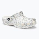 Crocs Classic Starry Glitter white children's slides