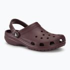 Crocs Classic dark cherry flip-flops