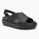 Women's Crocs Brooklyn Luxe Cross Strap sandals black