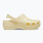 Women's Crocs Classic Platform Clog buttercream flip-flops