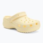 Women's Crocs Classic Platform Clog buttercream flip-flops