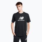 New Balance Essentials Stacked Logo Co men's training t-shirt black MT31541BK