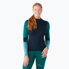 Women's thermal base layer sweatshirt Smartwool Intraknit Thermal Merino Baselayer Colorblock 1/4 Zip navy