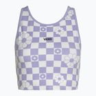 Women's Vans Longline Racerback Bralette Floral checkerboard/sweet lavender top