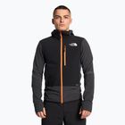 Men's The North Face Dawn Turn Hybrid Ventrix Midlayer jacket sphalt grey/black/shocking orange