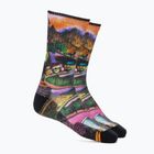 Smartwool Hike Light Cushion New AOTO Print 2 Crew power pink trekking socks