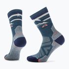 Women's Smartwool Hike Light Cushion New Pattern Crew trekking socks twilight blue