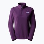 Women's fleece sweatshirt The North Face 100 Glacier 1/4 Zip black currant Ppurple